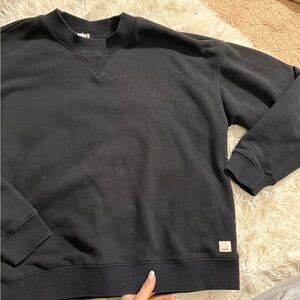 Vuori Classic Black Crewneck Sweater